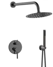 SET DUCHA TOLEDO GUN METAL 2 FUNCIONES ( DUCHA+TELEDUCHA+MONOMANDO)