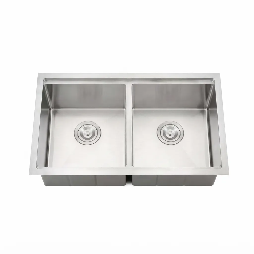 FREGADERO ACERO INOX 81X49X23 CMS DOBLE
