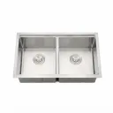 FREGADERO ACERO INOX 81X49X23 CMS DOBLE