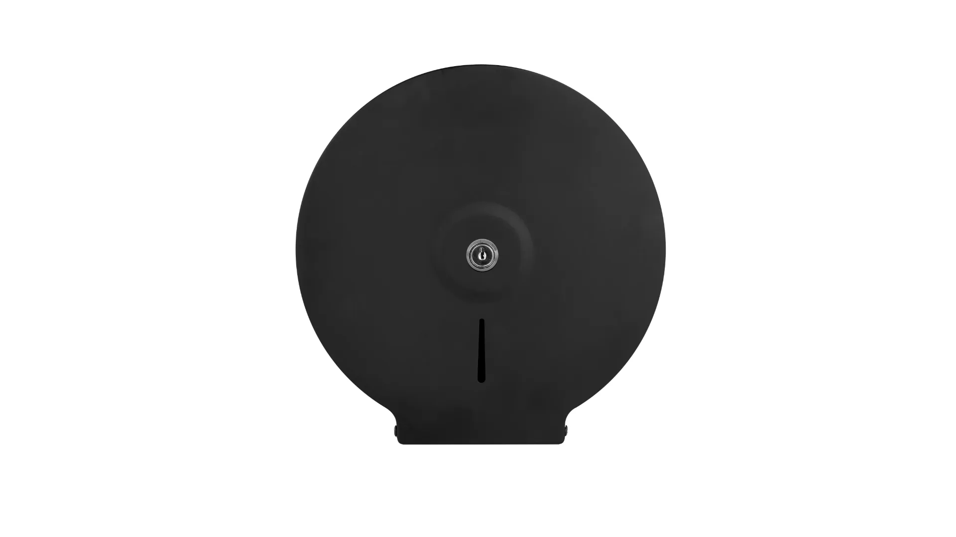 [DIS-009] DISPENSADOR DE PAPEL HIGIENICO JUMBO 9' MANUAL NEGRO MATE
