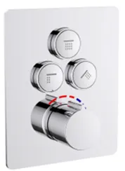 MIXER TERMOSTATICO CON PULSADORES 3 FUN CROMO