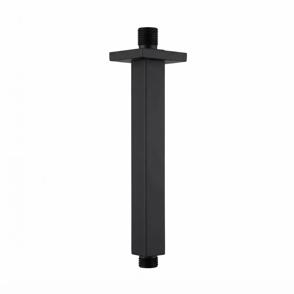 [TDCUA-009] BRAZO DE DUCHA DE TECHO ATENAS BLACK MATTE 20 CMS