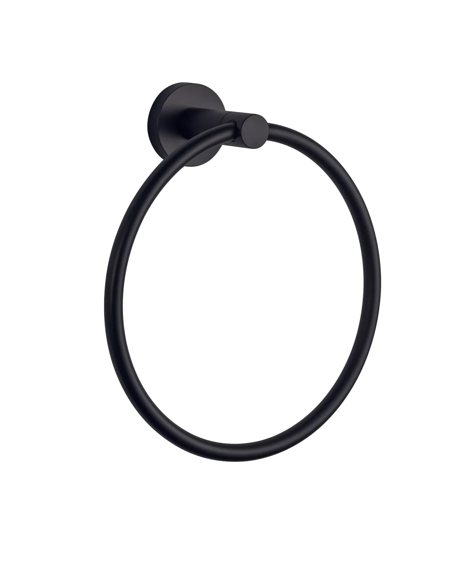 TOALLERO ANILLO SALERNO NEGRO MATE