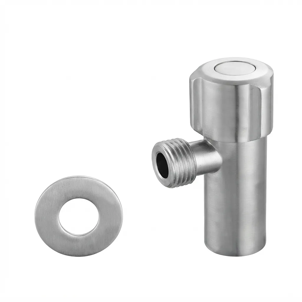 LLAVE DE ARRESTO 1/2X1/2 SATIN CON ROSETA