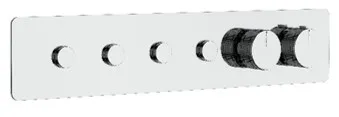 [GRUDU-043] MIXER TERMOSTATICO 4 FUNC CON PULSADORES CROMO