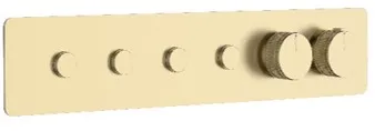 [GRUDU-045] MIXER TERMOSTATICO 4 FUNC CON PULSADORES GOLD SATIN