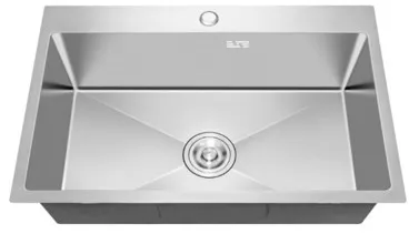 [FREG-009] FREGADERO ACERO INOX 60X45X22 CMS SATIN (SOBRE TOPE)