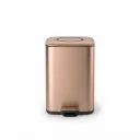 PAPELERA 9 LITROS DE ACERO INOXIDABLE 410 GOLD ROSE