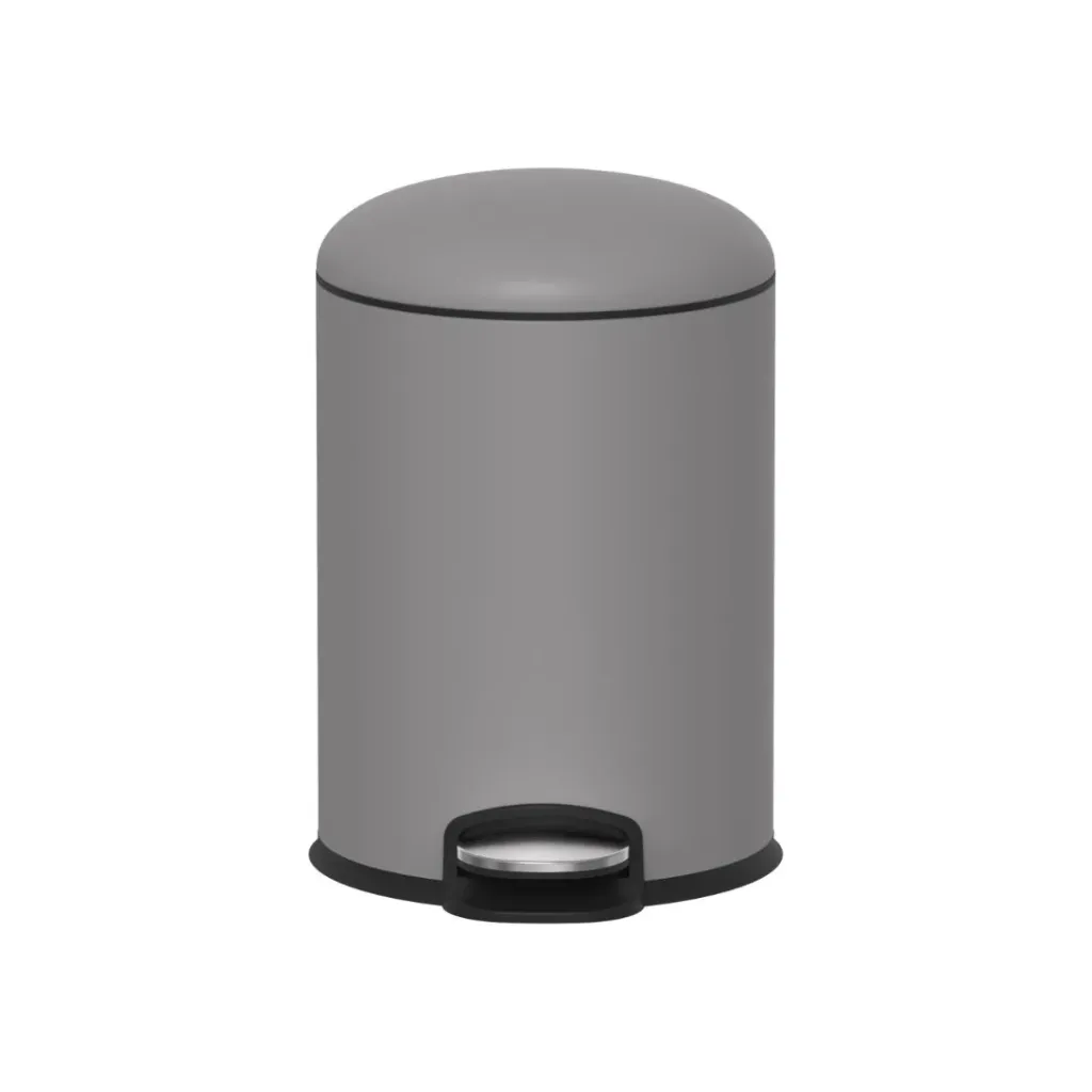 PAPELERA 5 LITROS DE ACERO INOXIDABLE 410 LIGHT GREY