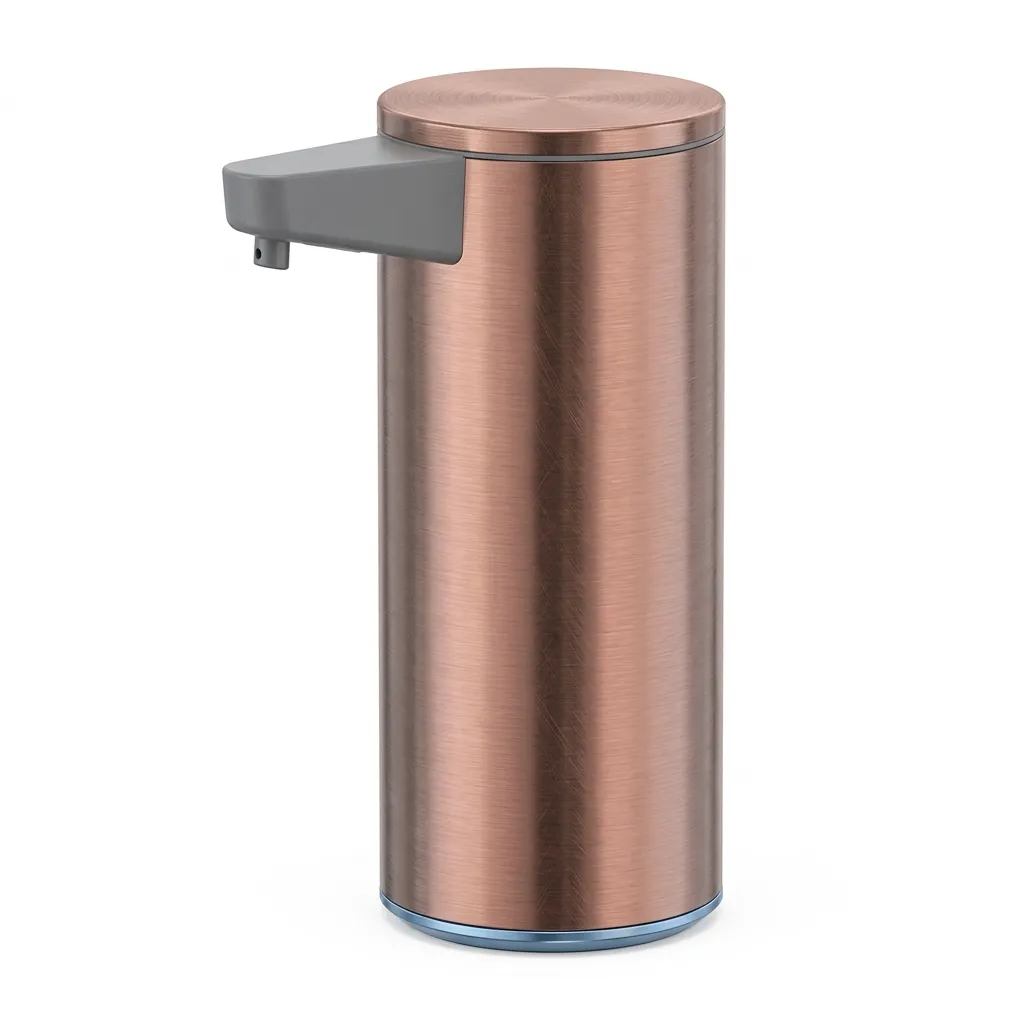 [DIS-103] DISPENSADOR DE JABON LIQUIDO CON SENSOR 200 ML GOLD ROSE