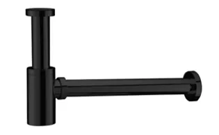 [ACCE-030] SIFON DECORATIVO PARA LAV 1-1/4 TOLEDO BLACK