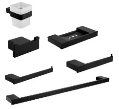 [ACCE-037] SET ACCESORIOS VALENCIA BLACK  6 PZAS